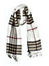 Unbranded Plaid Gray Scarf One size - photo 1