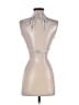 Nasty Gal Inc. 100% Polyester Silver Sleeveless Top Size 0 - photo 2