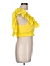 Alice + Olivia 100% Polyester Yellow Sleeveless Top Size L - photo 4
