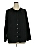 Rose + Olive 100% Polyester Black Long Sleeve Blouse Size XL - photo 1
