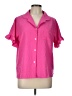 Unbranded Pink Short Sleeve Blouse Size L - photo 1