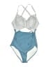 EOMENIE Graphic Blue One Piece Swimsuit Size M - photo 1