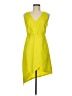 Pink Stitch Yellow Cocktail Dress Size 6 - photo 1