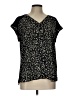 Fortune + Ivy 100% Polyester Black Short Sleeve Blouse Size L - photo 1