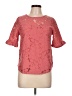 Monteau Pink Short Sleeve Blouse Size L - photo 1
