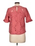 Monteau Pink Short Sleeve Blouse Size L - photo 2
