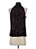 Parker Burgundy Black Sleeveless Blouse Size S - photo 2