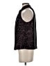 Parker Burgundy Black Sleeveless Blouse Size S - photo 5