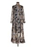 Roller Rabbit 100% Polyester Paisley Gray Casual Dress Size L - photo 1