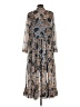 Roller Rabbit 100% Polyester Paisley Gray Casual Dress Size L - photo 2