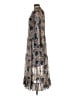 Roller Rabbit 100% Polyester Paisley Gray Casual Dress Size L - photo 5