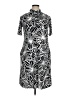 Amana Graphic Black Casual Dress Size XL - photo 1