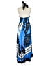 Reiss 100% Polyester Tropical Floral Blue Casual Dress Size 6 - photo 2