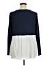 Colleen Lopez Color Block Blue Long Sleeve Blouse Size 1X - photo 2