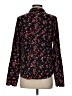 Something Navy 100% Polyester Floral Black Blazer Size S - photo 2