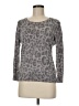 Banana Republic 100% Cotton Animal Print Gray Pullover Sweater Size M - photo 1