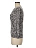 Banana Republic 100% Cotton Animal Print Gray Pullover Sweater Size M - photo 5