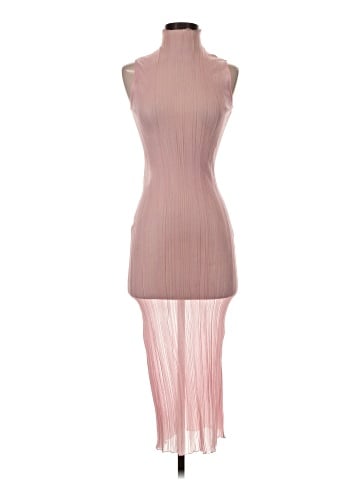 Herve Leger Sheer Varegaited Rib Mini Dress (view 1)