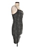 Popular 21 Houndstooth Gray Cocktail Dress Size L - photo 4