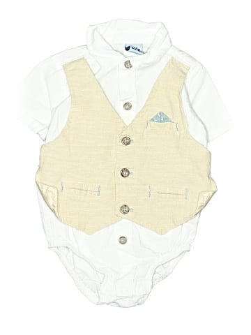 Little Lad Short Sleeve Onesie (view 1)