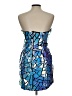 Selfie Leslie Graphic Blue Cocktail Dress Size L - photo 2