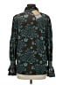 Assorted Brands Floral Teal Long Sleeve Blouse Size M - photo 2