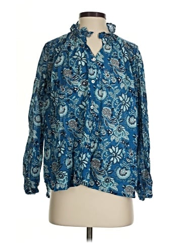 mille Resort & Travel Long Sleeve Blouse (view 1)