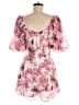 Missguided 100% Polyester Floral Pink Romper Size 6 - photo 2
