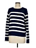 Lands' End 100% Cotton Stripes Blue Pullover Sweater Size M - photo 1