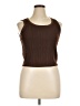 Ann Taylor LOFT Brown Sleeveless Blouse Size XL - photo 1