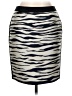 Ann Taylor 100% Polyester Animal Print Gray Casual Skirt Size 8 (petite) - photo 1
