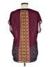 Daniel Rainn 100% Polyester Burgundy Short Sleeve Blouse Size M - photo 2