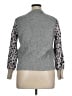 Madewell Animal Print Gray Pullover Sweater Size XL - photo 2