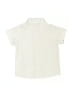Unbranded Polka Dots Ivory Short Sleeve Button-Down Shirt Size 110 cm / US 5-6 - photo 2