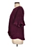 Truself 100% Polyester Burgundy Short Sleeve Top Size L - photo 5