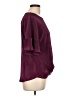 Truself 100% Polyester Burgundy Short Sleeve Top Size L - photo 4
