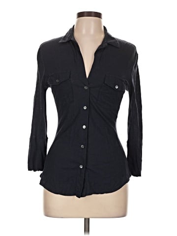 James Perse 3/4 Sleeve Button-Down Shirt (view 1)