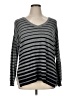 Lane Bryant Stripes Gray Pullover Sweater Size 14 - 16 Plus - photo 1