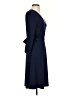 Leota Solid Blue Casual Dress Size S - photo 4