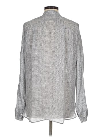 Vince. Long Sleeve Silk Top (view 2)