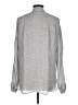 Vince. 100% Silk Gray Long Sleeve Silk Top Size M - photo 2