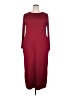 Unbranded Solid Burgundy Casual Dress Size 4X - photo 1