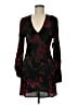 Leith 100% Rayon Floral Black Cocktail Dress Size M - photo 1