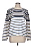 J.Crew 100% Wool Stripes Blue Wool Pullover Sweater Size L - photo 1