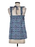 Red Camel 100% Cotton Blue Sleeveless Blouse Size S - photo 2