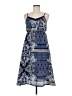 Lavand. 100% Polyester Paisley Blue Casual Dress Size M - photo 1