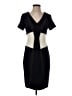 Ann Taylor Color Block Black Cocktail Dress Size 4 - photo 1