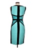Cache Color Block Teal Cocktail Dress Size 10 - photo 2