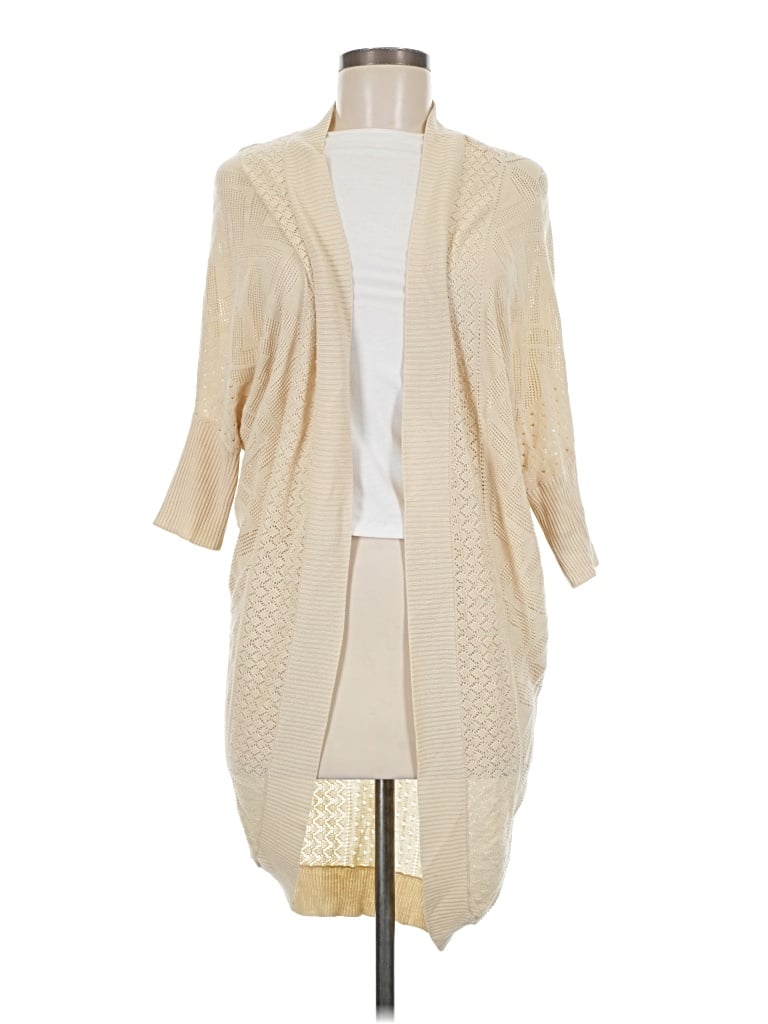 Pre-owned Pink Rose Kimono In Ivory