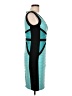 Cache Color Block Teal Cocktail Dress Size 10 - photo 4